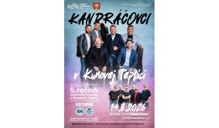 Fotka pre článok 5. ročník kultúrneho festivalu v Kunovej Teplici - vstupenky už v predaji